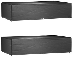 Capas p/ mobília jardim 2 pcs 12 ilhós 315x180x75 cm retangular