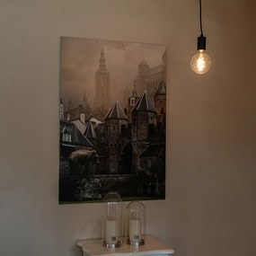 Candeeiro suspenso inteligente preto com WiFi G95 - Facil