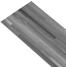 Tábuas de soalho PVC autoadesivas 2,51 m² 2mm cinzento riscado