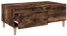 Mesa de centro 90x50x36,5 cm derivados madeira carvalho fumado