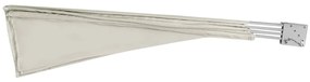 Toldo lateral dobrável para varanda 210x210 cm creme