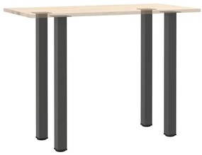 Pés para mesa de bar 4 peças antracite 110-112 cm aço