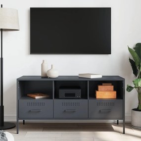 Móvel de TV 100,5x39x50,5 cm aço antracite