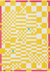 Tapete lavável em jacquard para interior e exterior Chess