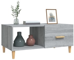 Mesa de centro 89,5x50x40 cm derivados madeira cinzento sonoma