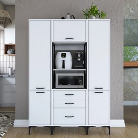 Armário Multiuso JE145 – Branco – 140x198,6x40 cm