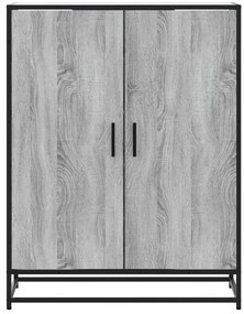Sapateira 75x38x97,5 cm deriv. de madeira/metal cinzento sonoma