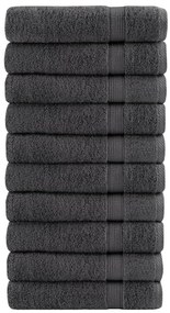 Toalhas de mãos premium SOLUND 10pcs 50x100cm 600gsm antracite