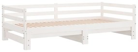 Estrutura sofá-cama de puxar sem colchão 90x190 cm branco