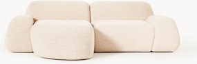 Sofá de canto modular em bouclé Wolke (3 lugares)
