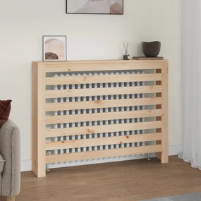 vidaXL Cobertura de radiador 108,5x19x84 cm pinho maciço