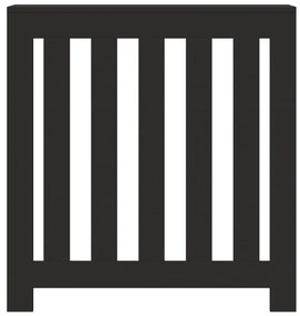 Cobertura de radiador 78x20x82 cm derivados de madeira preto