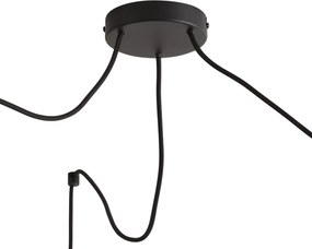 Candeeiro suspenso retro bege 3-luzes - Monti