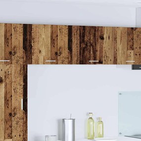 vidaXL Armário suspenso Riga Madeira Antiga e Branco 50 x 31 x 40 cm