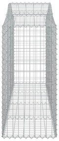 Cestos gabião arqueados 10 pcs 200x50x100/120 ferro galvanizado
