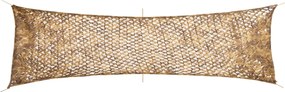 vidaXL Rede de camuflagem com saco de arrumação 519x142 cm areia