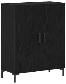 Sideboard vidaXL Preto Carvalho 69,5x34x90 cm Madeira de engenharia