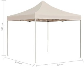 Tenda dobrável profissional para festas alumínio 3x3m creme