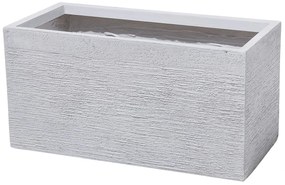 Vaso para plantas branco 60 x 29 x 30 cm MYRA Beliani