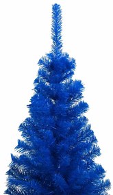 Árvore Natal artificial pré-iluminada c/ bolas 120cm PVC azul