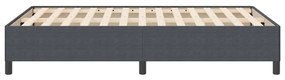 Estrutura de Cama vidaXL Cinza Escuro 140x190 cm Tecido Corduroy