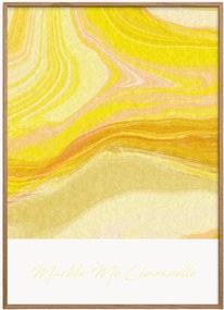 Impressão digital emoldurada Marble Me Limoncello