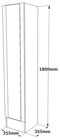 Hall Stand ML16 – Pinheiro Atlântico – 90x180x34 cm