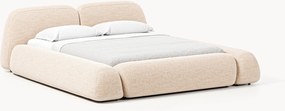 Cama estofada em bouclé Wolke