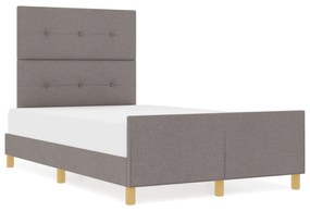 Cama vidaXL Taupe 120x200 cm Tecido