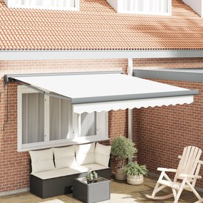 Toldo Retrátil Automático vidaXL Branco 300x250 cm