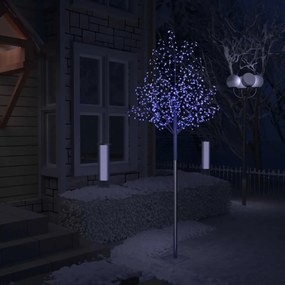 51273 vidaXL Árvore de Natal 600 LED flor cerejeira luz azul 300 cm