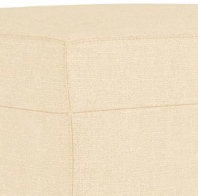 Banco 70x35x41 cm tecido cor creme