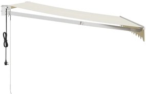 Toldo retrátil automático 3,5x2,5 m cor creme