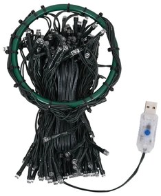 Cordão de luzes árvore de Natal 150 luzes LED 150 cm colorido