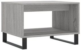 Mesa de centro 60x50x40 cm derivados de madeira cinzento sonoma