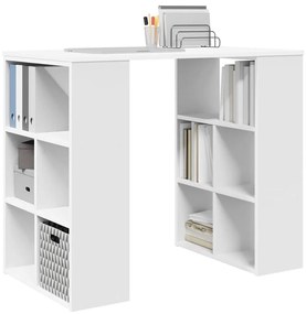 mesa de canto branca Branca MDF Médio Armazenamento