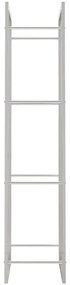 Suporte para lenha 50x28x132 cm aço inoxidável