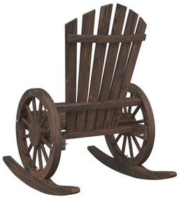 Cadeiras de baloiço Adirondack 2 pcs madeira de abeto maciça