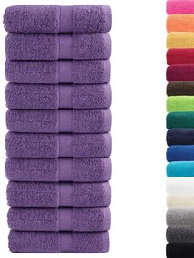 Toalhas de bidé premium SOLUND 10 pcs 30x50 cm 600 gsm roxo