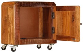 Mesa de cabeceira 50x30x50 cm madeira recuperada maciça