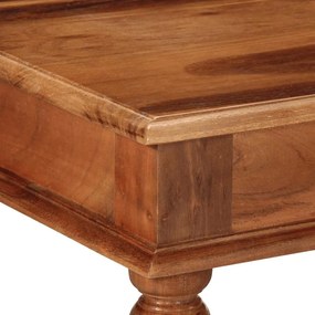 Mesa de centro 110x60x40 cm madeira maciça de acácia