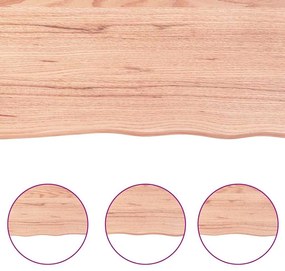 Prateleira de parede 180x50x(2-6) cm carvalho tratado castanho