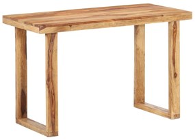 vidaXL Mesa de jantar 118x60x76 cm madeira de acácia maciça