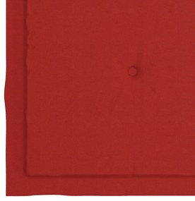 Cadeiras de jardim empiháveis c/ almofadões 4 pcs teca maciça