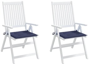 Almofadões p/ sofá de paletes 2 pcs tecido oxford azul-marinho