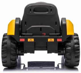 Escavadora eléctrica Caterpillar Crianças 12V Com licença, assento individual, entrada USB no leitor de MP3, tração traseira com 2 motores de 30 W e b