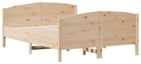 Cama sem colchão 140x190 cm madeira de pinho maciça