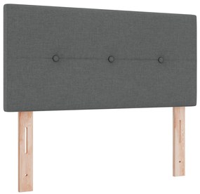Cabeceira vidaXL Cinza escuro Madeira 90 cm Design Estiloso