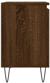 Mesa de cabeceira 40x30x50 cm deriv. madeira carvalho castanho