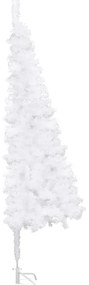 Árvore de Natal artificial de canto 210 cm PVC branco